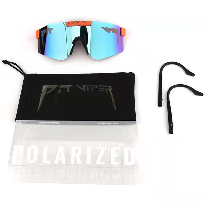 Riding glasses tr polarized large frame sunglasses true film colorful lenses outdoor sports glasses