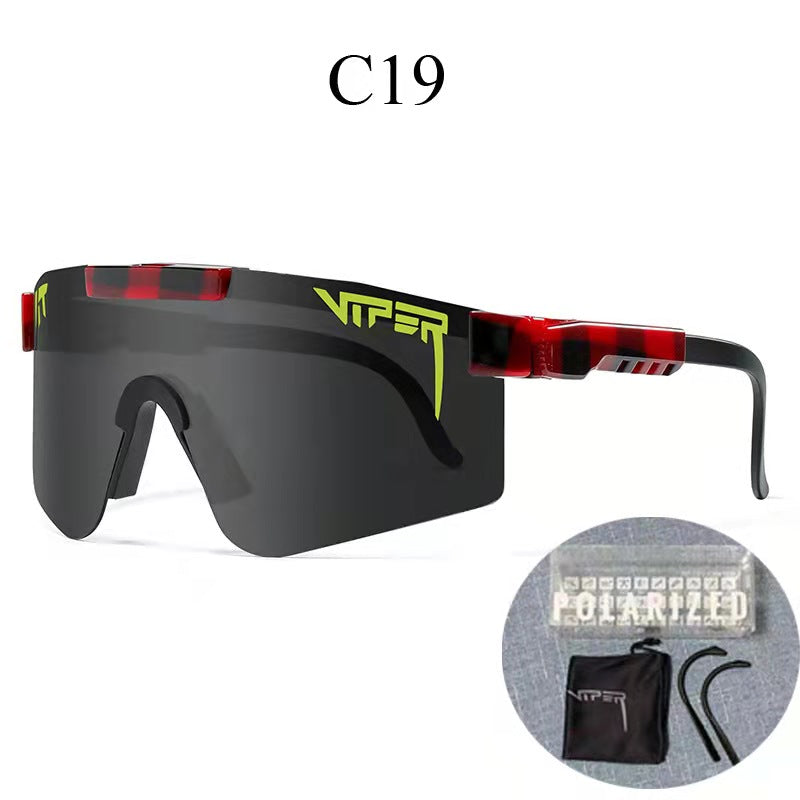 Riding glasses tr polarized large frame sunglasses true film colorful lenses outdoor sports glasses