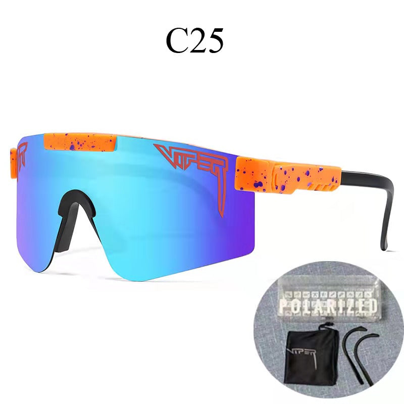 Riding glasses tr polarized large frame sunglasses true film colorful lenses outdoor sports glasses