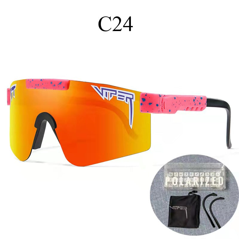 Riding glasses tr polarized large frame sunglasses true film colorful lenses outdoor sports glasses