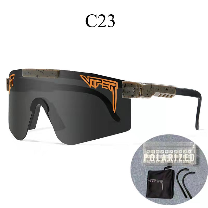 Riding glasses tr polarized large frame sunglasses true film colorful lenses outdoor sports glasses