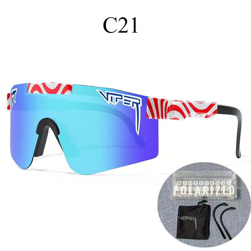 Riding glasses tr polarized large frame sunglasses true film colorful lenses outdoor sports glasses