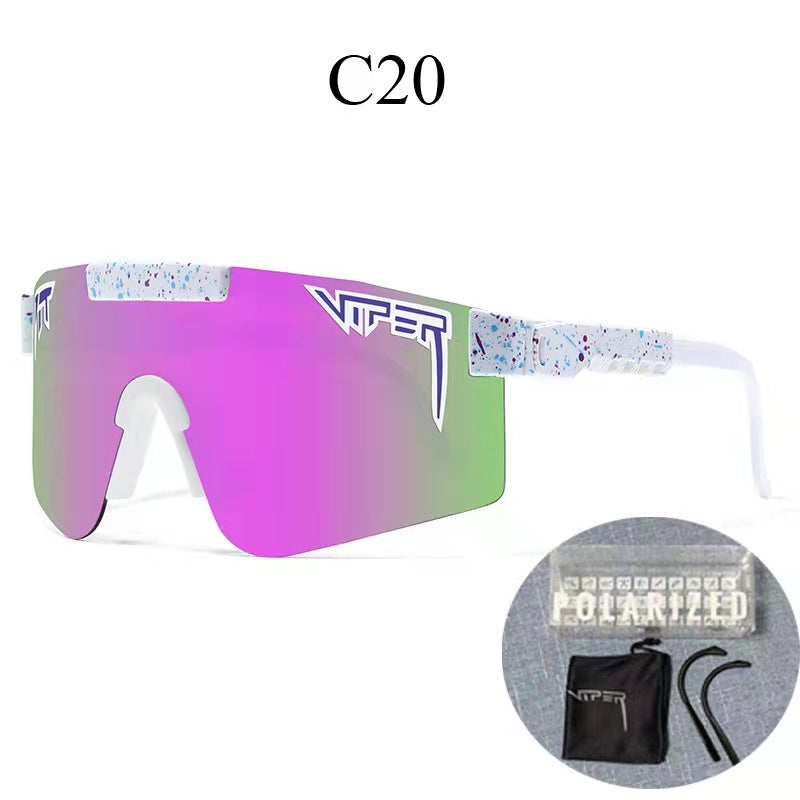 Riding glasses tr polarized large frame sunglasses true film colorful lenses outdoor sports glasses