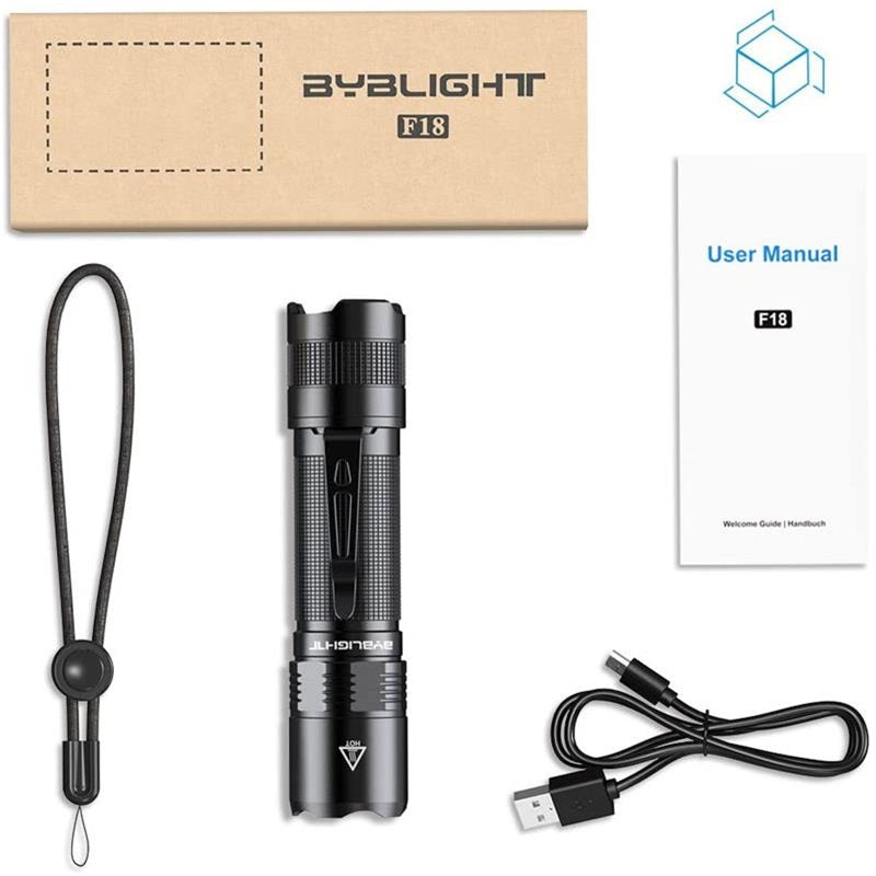 1000 Lumens Super-bright Camping Flashlight/Underwater Cluster Lighting Flashlight Bybl Light LED Torch