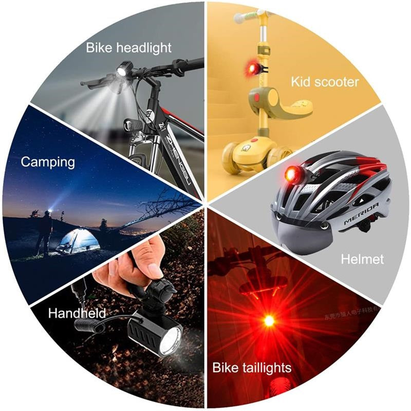 USB rechargeable bicycle lamp 1200 lumen LED headlamp flashlight headlamp waterproof