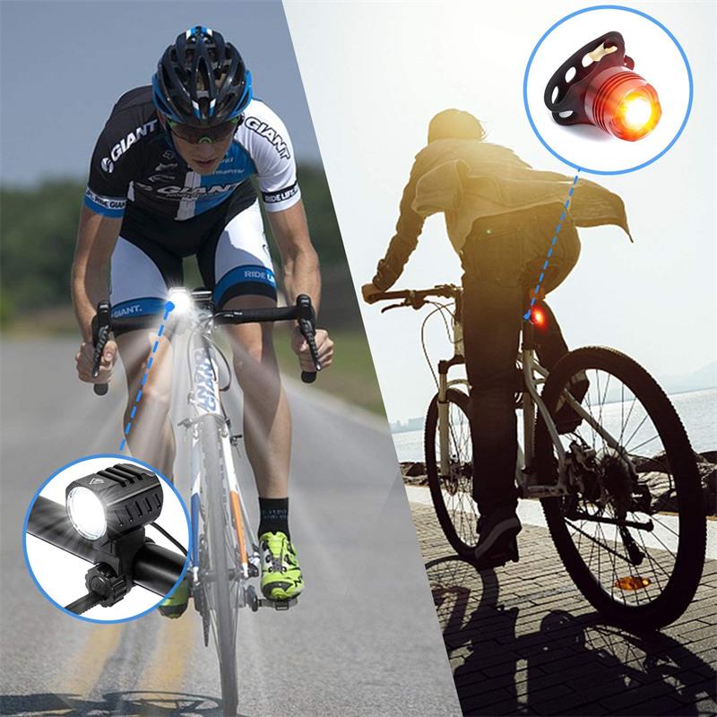 USB rechargeable bicycle lamp 1200 lumen LED headlamp flashlight headlamp waterproof