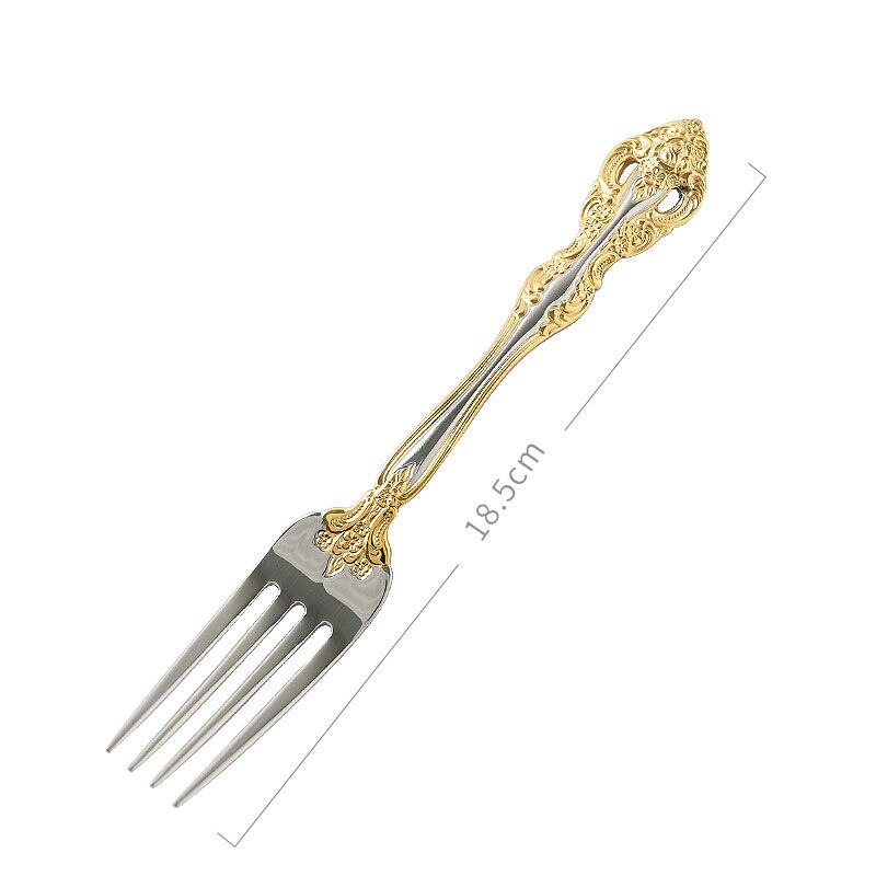 Golden Cutlery, European Western Steak Cutlery, Household Cutlery, Popular Cutlery Stainless Steel