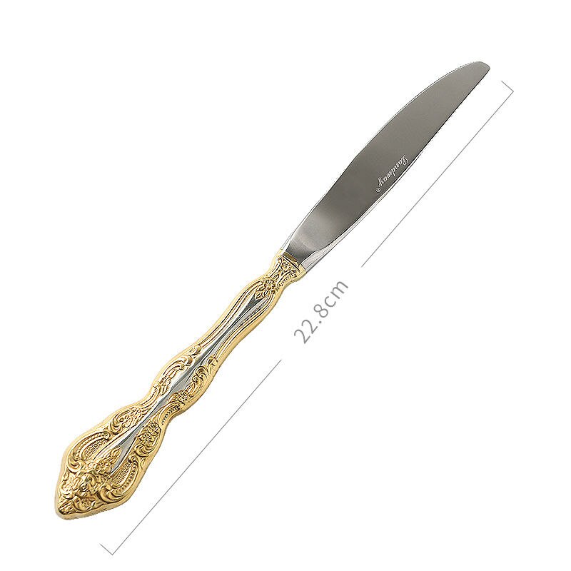 Golden Cutlery, European Western Steak Cutlery, Household Cutlery, Popular Cutlery Stainless Steel