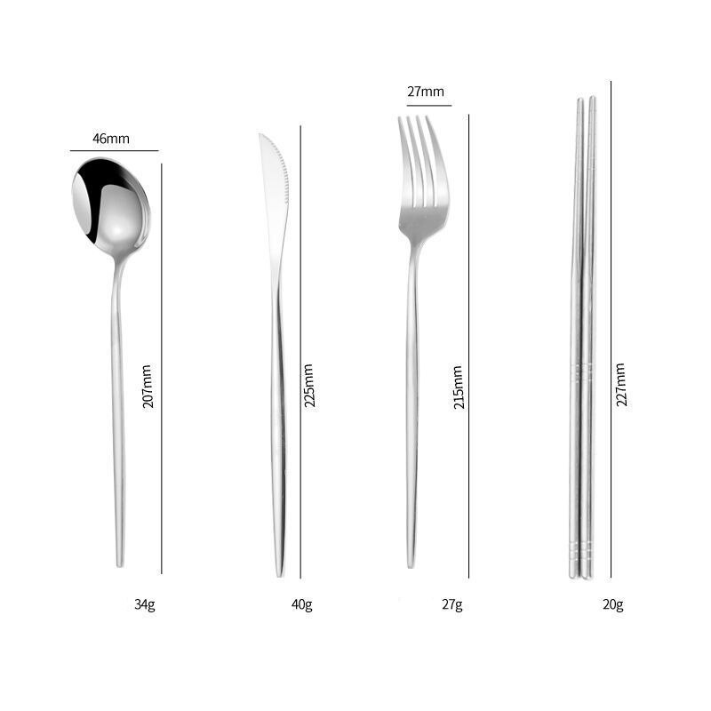 Household Steak Knife And Fork Set Nordic Ins Western Tableware Popular Spoon Fork Knife Chopsticks Set