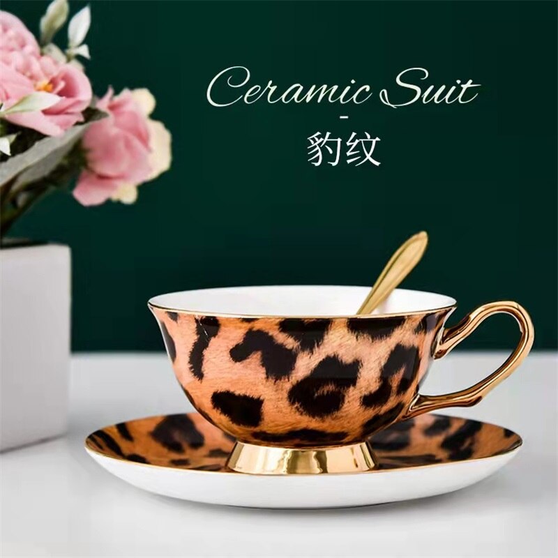 Coffee Cup Set British Afternoon Tea Cup Black Tea European Tea Set Ceramic Cup Elegant Water Cup