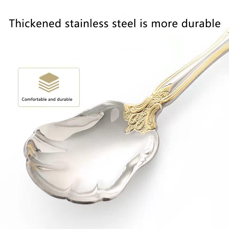 Golden Cutlery, European Western Steak Cutlery, Household Cutlery, Popular Cutlery Stainless Steel