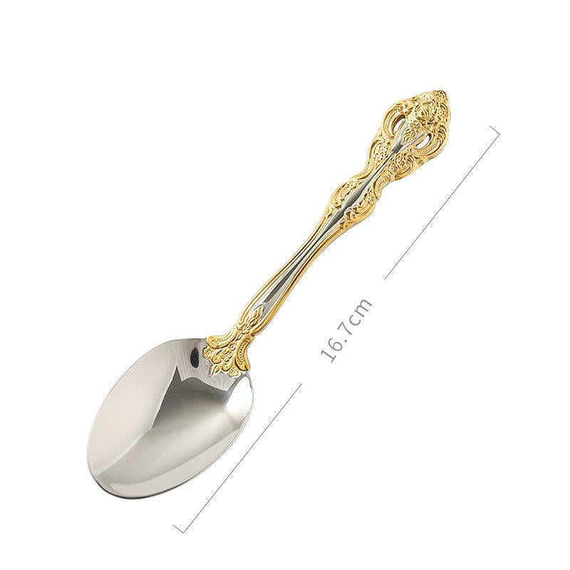 Golden Cutlery, European Western Steak Cutlery, Household Cutlery, Popular Cutlery Stainless Steel